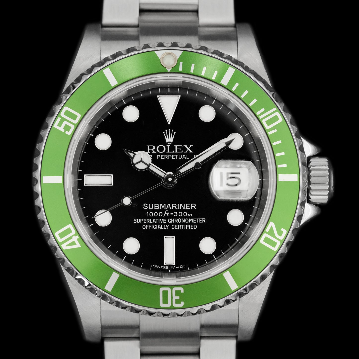 Rolex Submariner date Kermit Slim Four MK4 16610LV de 2008