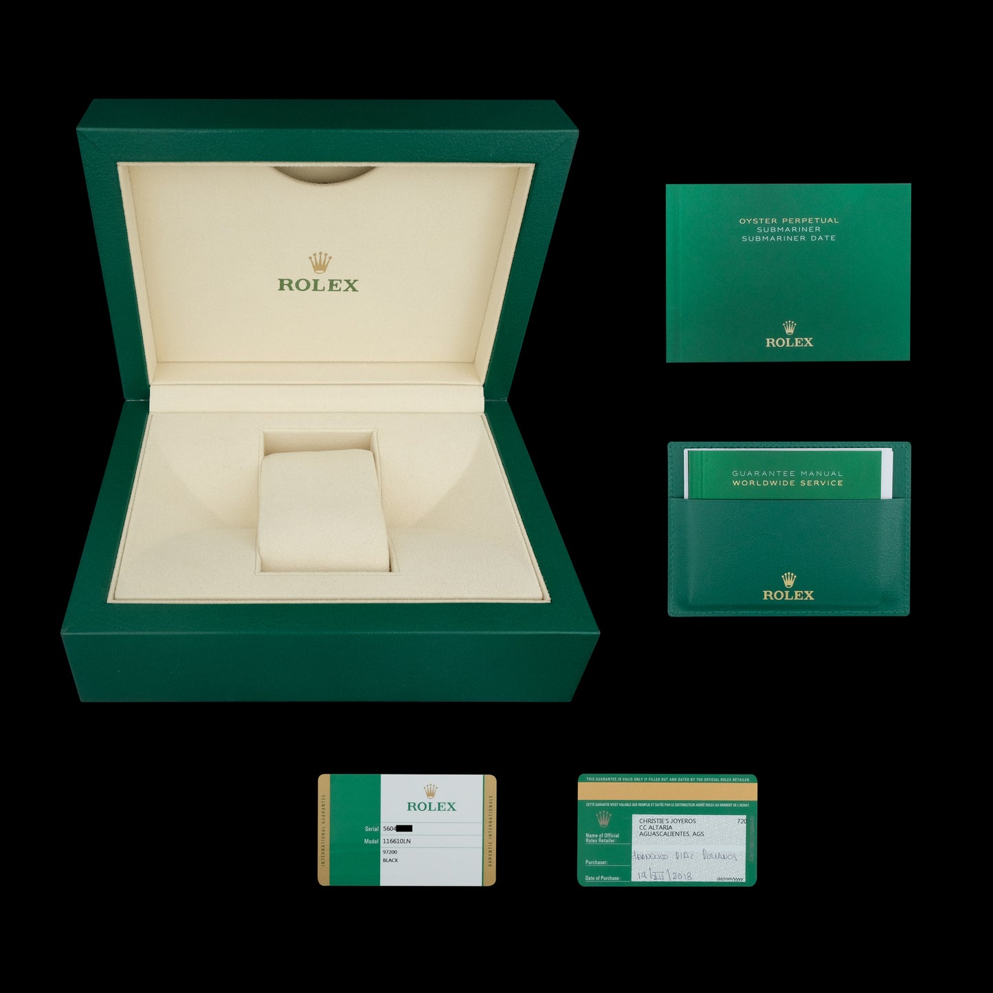 Rolex Submariner Date ref.116610LN Full-Set de 2018