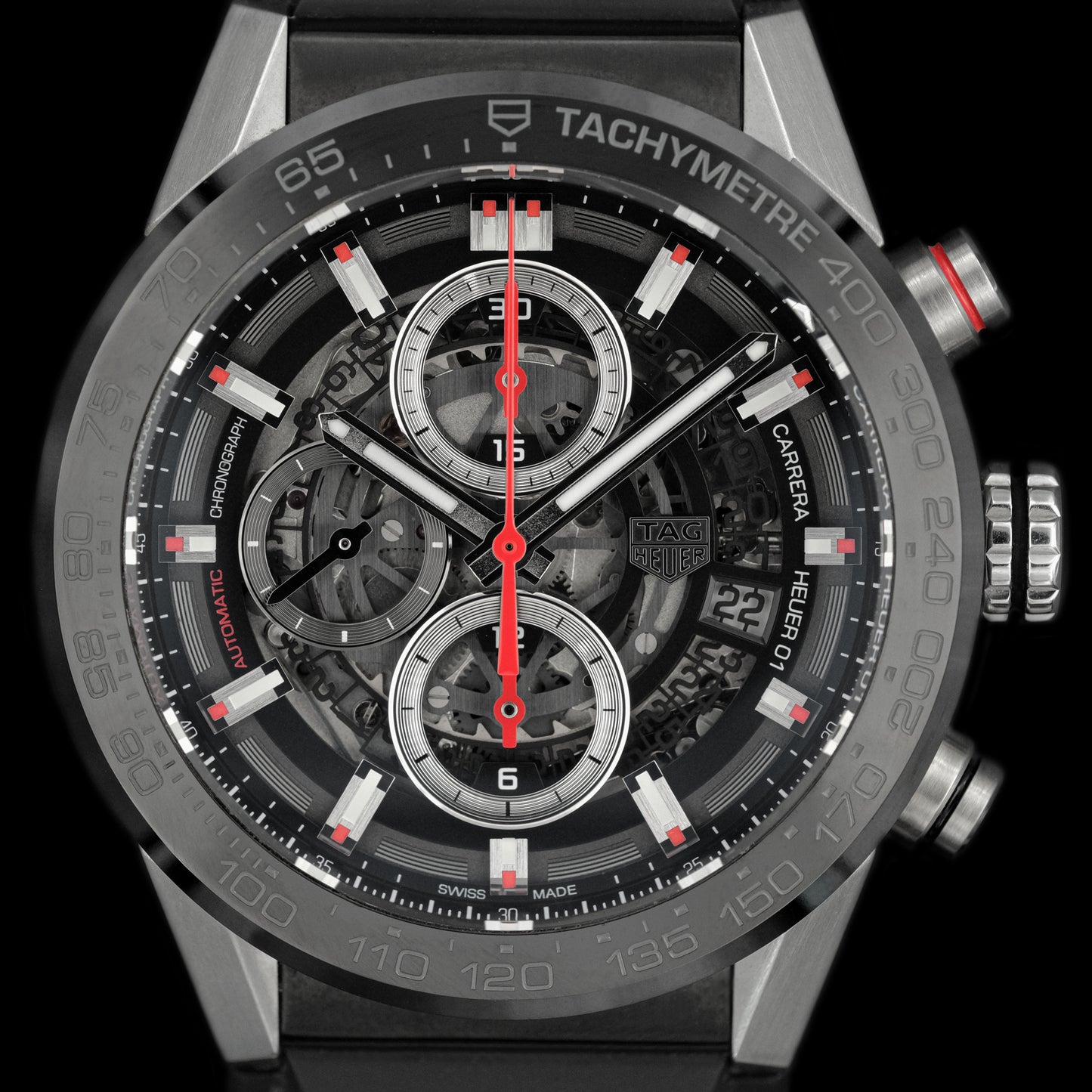 Tag Heuer Carrera Calibre 01 "Skeleton" CAR201V Full-Set de 2018
