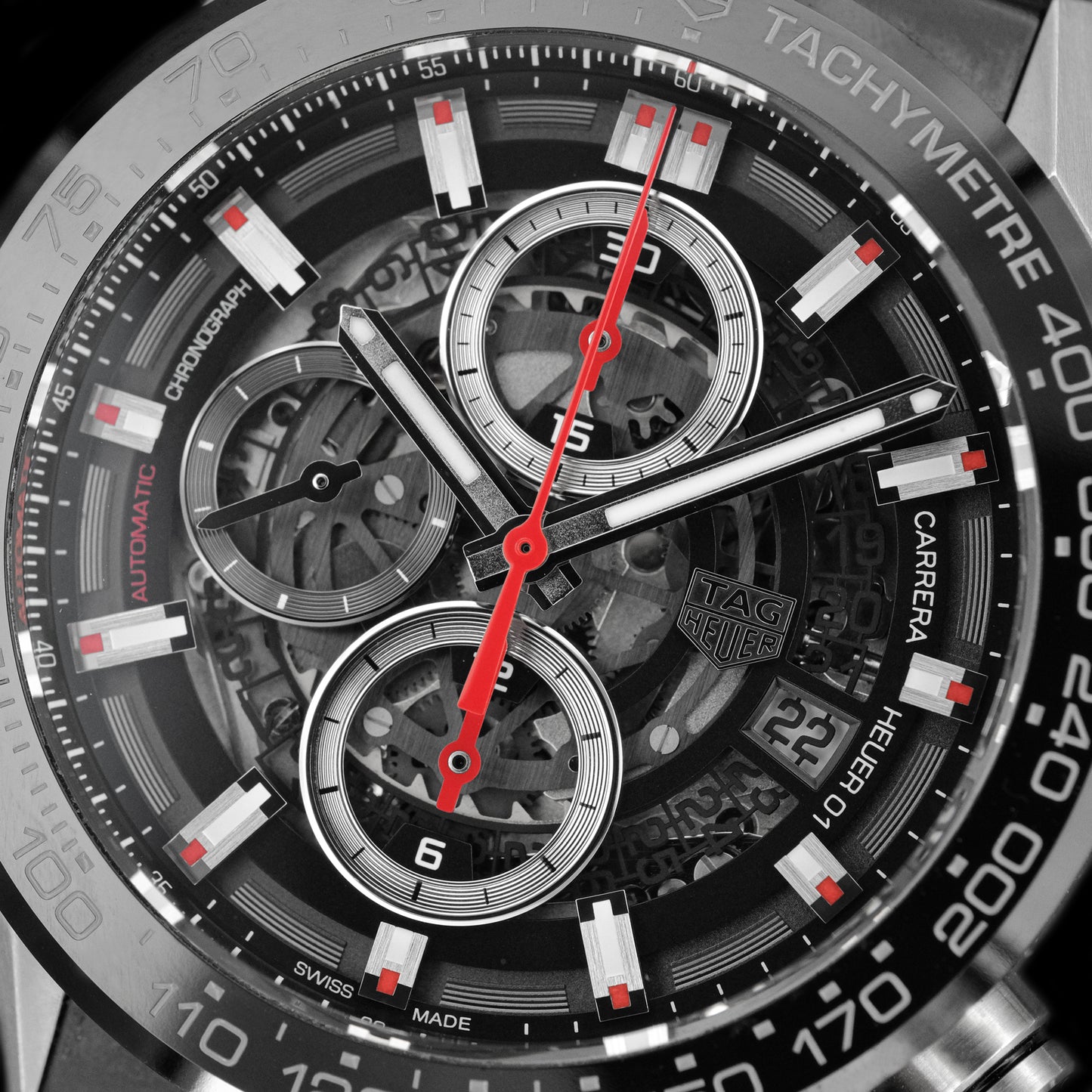 Tag Heuer Carrera Calibre 01 "Skeleton" CAR201V Full-Set de 2018
