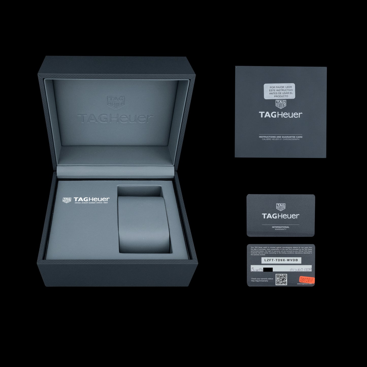 Tag Heuer Carrera Calibre 01 "Skeleton" CAR201V Full-Set de 2018