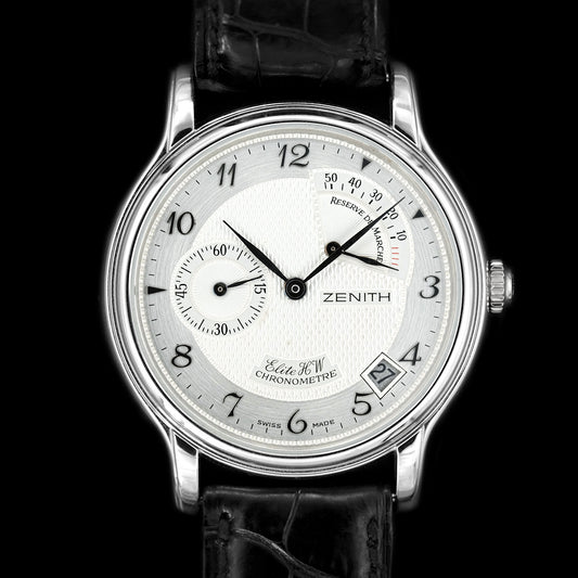 Zenith Elite Power Reserve Chronomaster PLATINO 39.0240.655 de 1990s