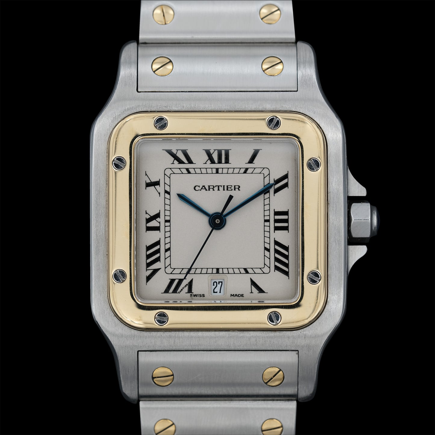 Cartier Santos Galbée ref.1566  Quartz Fullset del 2001