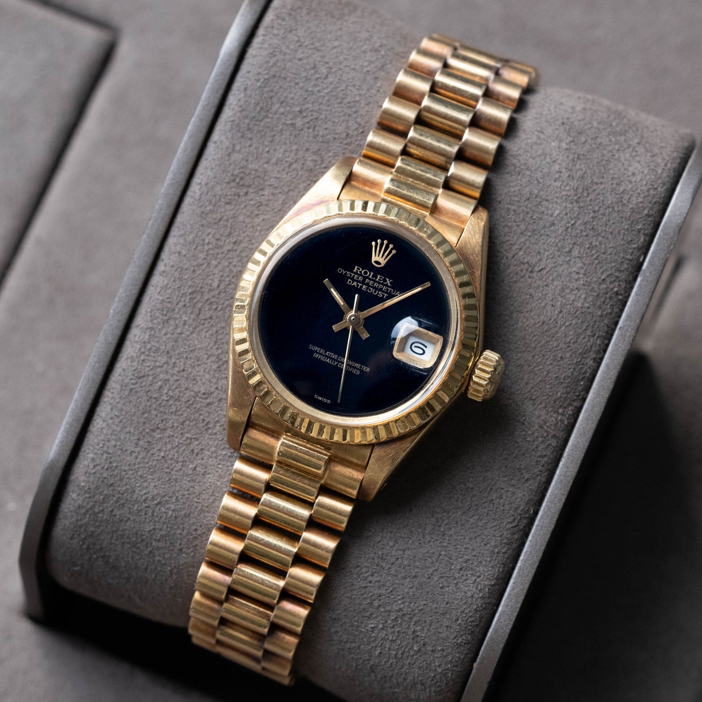 Rolex Datejust Gold Lady "Onyx"  ref.6917 de 1978