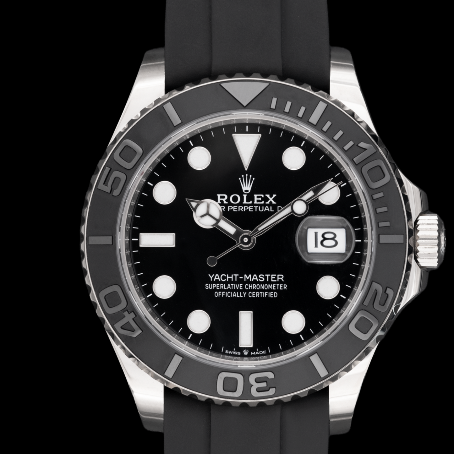 Rolex Yacht-Master Oro Blanco Oysterflex 42mm Ref. 226659 Full set de 2023