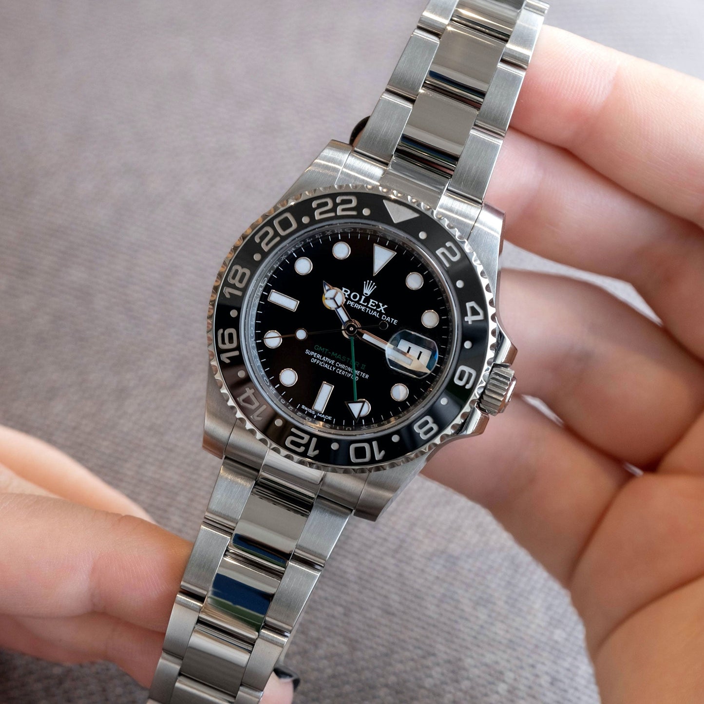 Rolex GMT Master ll ref.116710LN del 2017 Full-Set